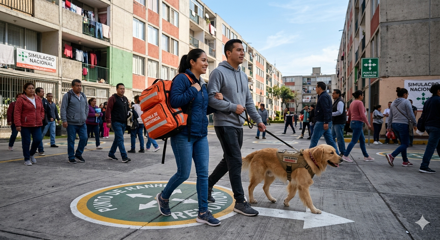 ¿Tienes mascotas? Así debes actuar durante el Primer Simulacro Nacional 2026